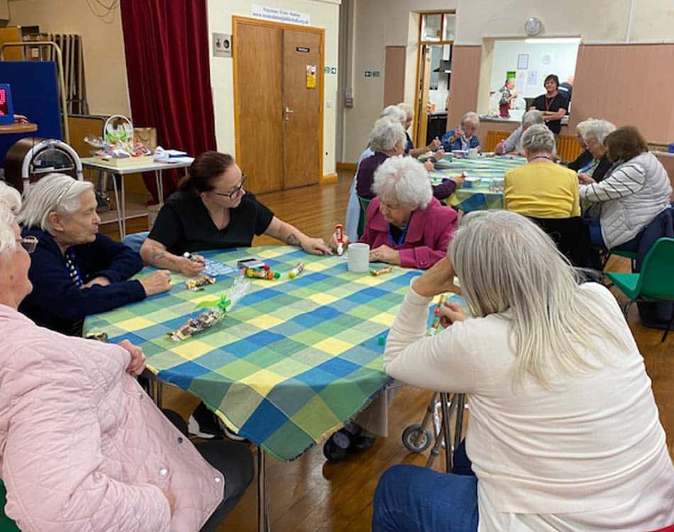 Guests at the Friendly Faces lunch club in West Rainton