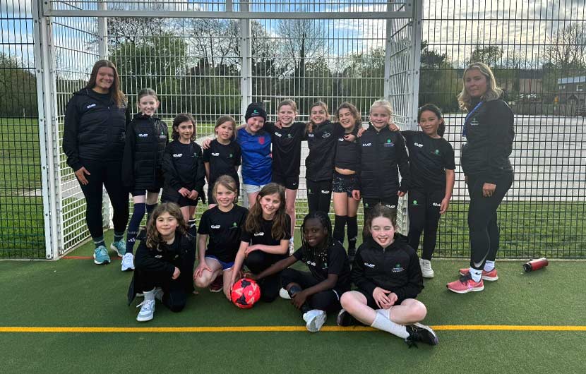 Players and coaches at one of the Sporting Influence Foundation CIC's training sessions