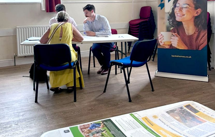 One of two consultation events held in Great Ayton to introduce proposals to local people.