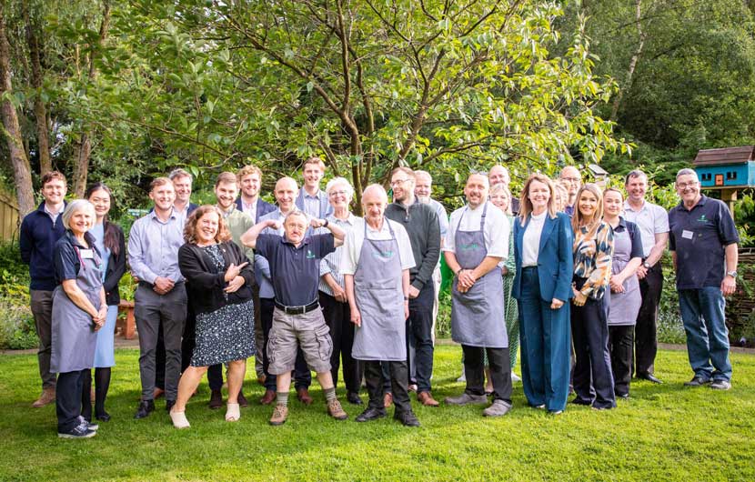 Members of the Banks Group team along with students and staff from Horticap