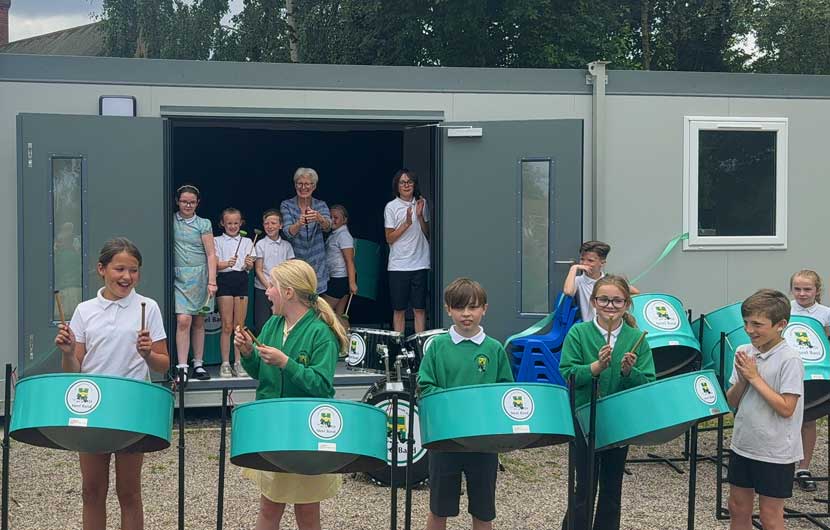 West Rainton Primary School’s new steel band room