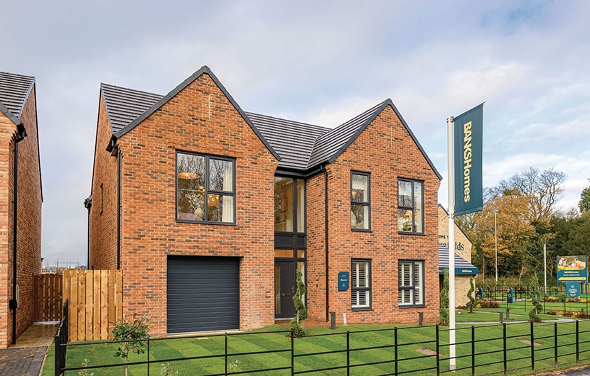 One of the new properties at Banks Homes' Cornfields development in Yarm