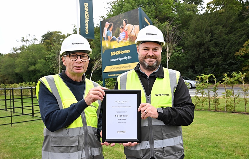 Robert Gregg and Steve Graham of Banks Homes at The Cornfields development