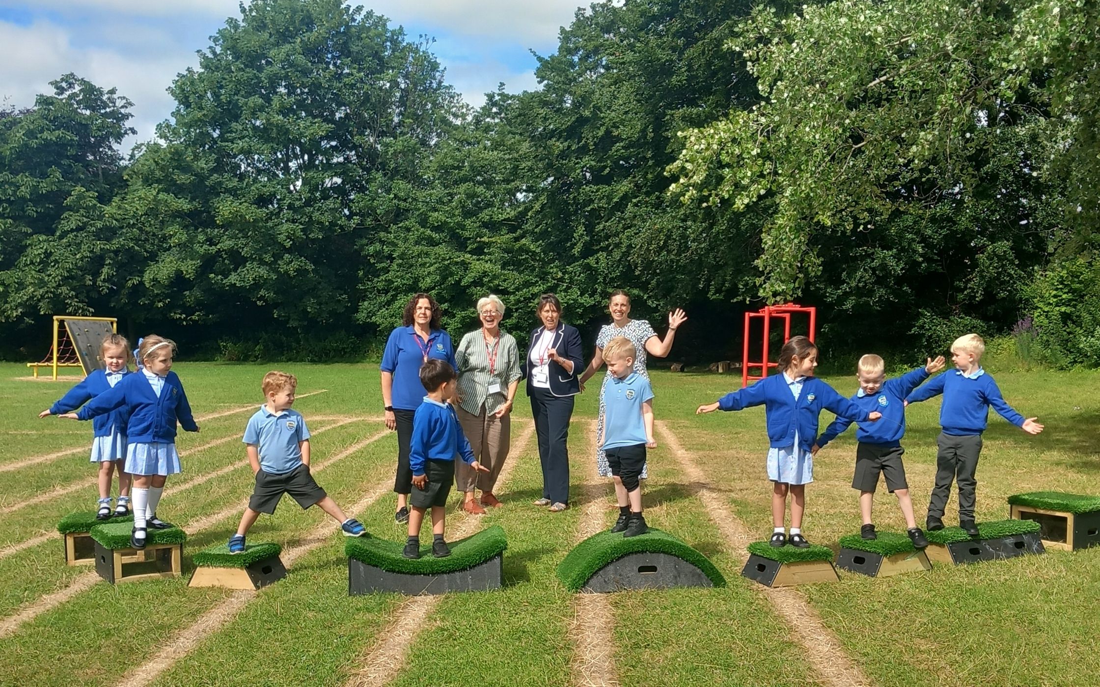 Playtime at Sedgefield Primary School thanks to new equipment grant